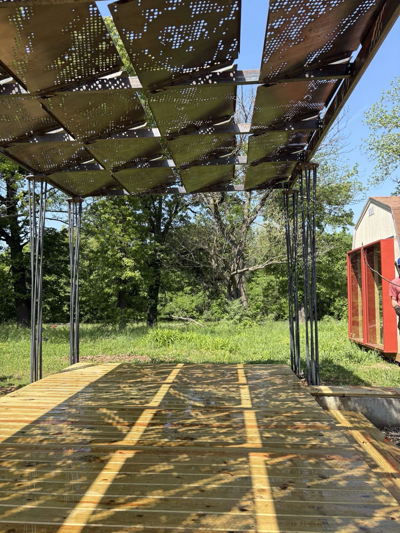 Shade structure shadow pattern