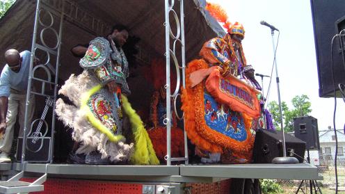 performers on a stage
